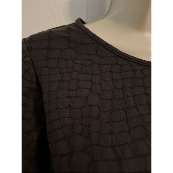 Talbots Brown Spandex Blend Alligator Pattern Top. Size Medium - Picture 3 of 5
